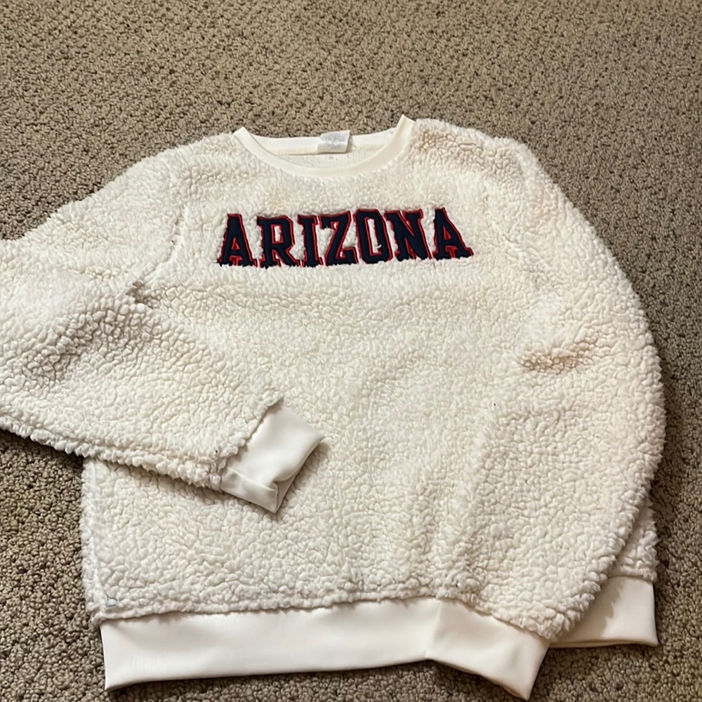 University of Arizona Sherpa style sweater